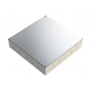 225mm x 225mm x 50mm Galvanised Adaptable Box With Knockouts